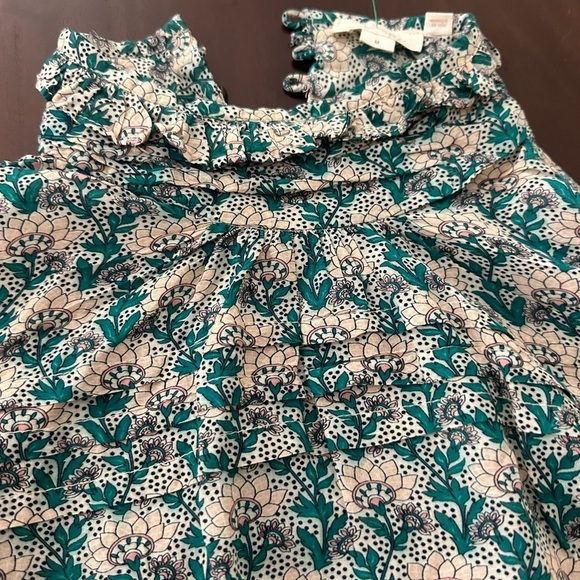 Let Me Be Anthropologie High-Neck Printed Peasant Blouse (T2) - Picture 9 of 10